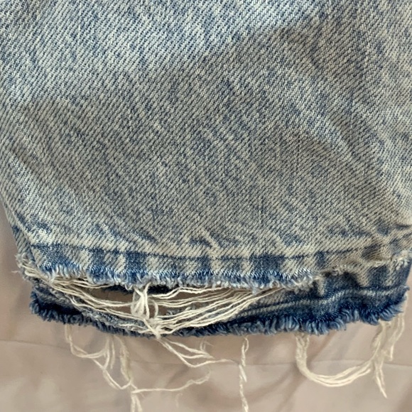 Zara Destroyed Graffitti Jeans 29 Loose Crop Unisex? Mens Womens. - Picture 10 of 11